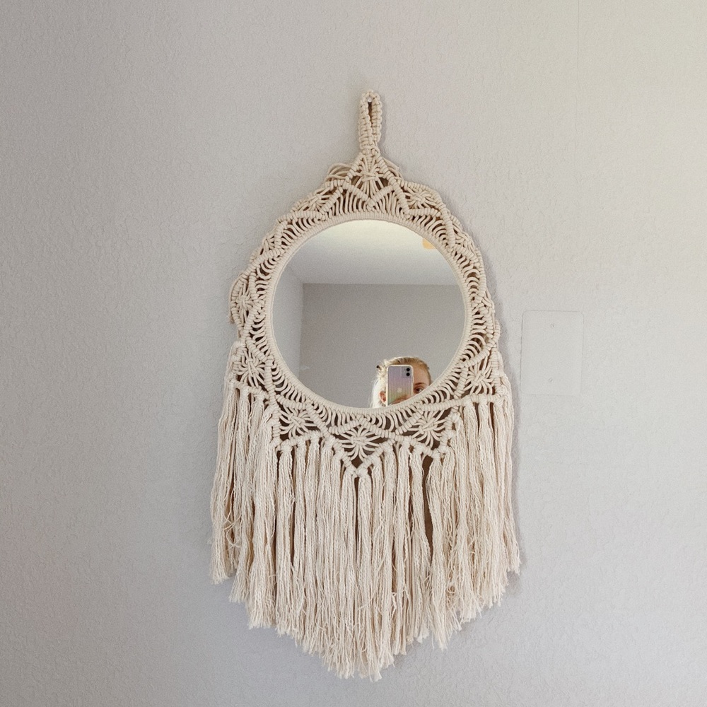 Target Crochet circle mirror